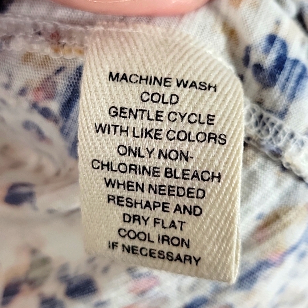 Westbound Multicolored Flutter Awing Sleeve Top S… - image 3